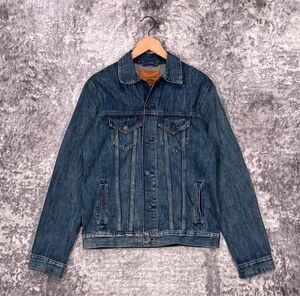 Lucky Brand Jacket Small Mens Blue Stretch Denim Trucker Jean